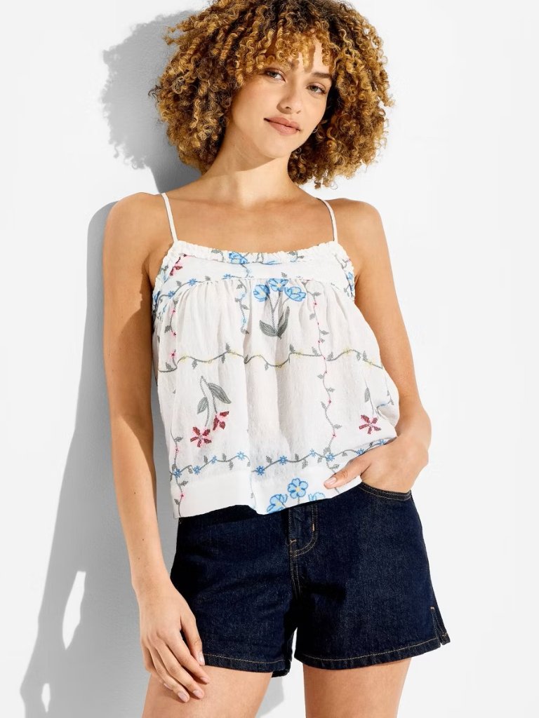 Nwt Wild Fable Mid-Rise Midi Rinse Wash Denim Shorts 4” Inseam Sz 6